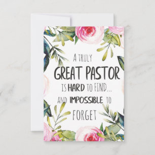 Geschenk zum Dank an den Pastor Zitat zur Wertschä Dankeskarte