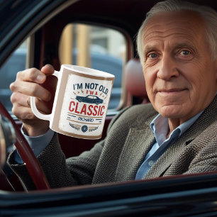 Geschenk zum Geburtstag eines klassischen Autos Kaffeetasse