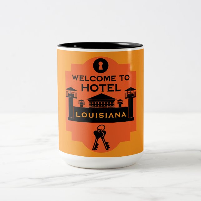 Geschenk zum Gefängnisbesuch Zweifarbige Tasse (Mittel)
