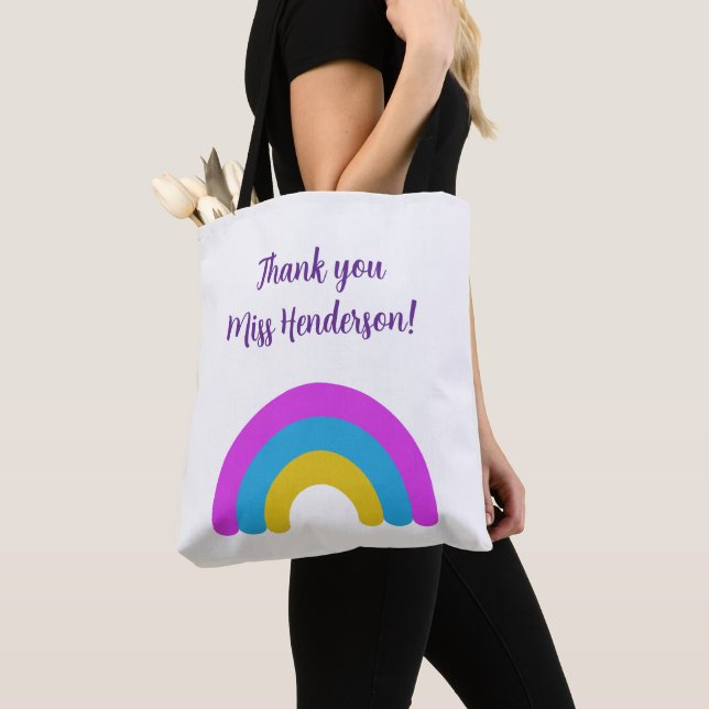 Geschenk zum Jahresende für Lehrer Danke Regenboge (Von Nahem)