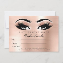 Geschenk zum Makeup-Zertifikat für Lashes Einladung
