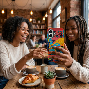 Geschenk zum Muttertag für afroamerikanische Schwe iPhone 16 Hülle