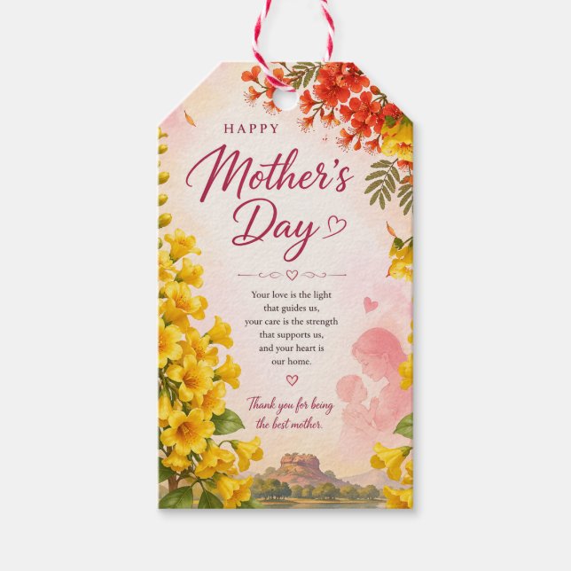 GESCHENK ZUM MUTTERTAG  GESCHENKANHÄNGER (Vorderseite)