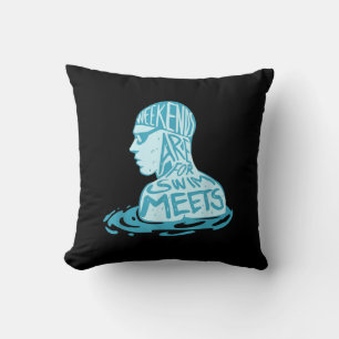 Geschenk zum Schwimmen im Sommer Kissen