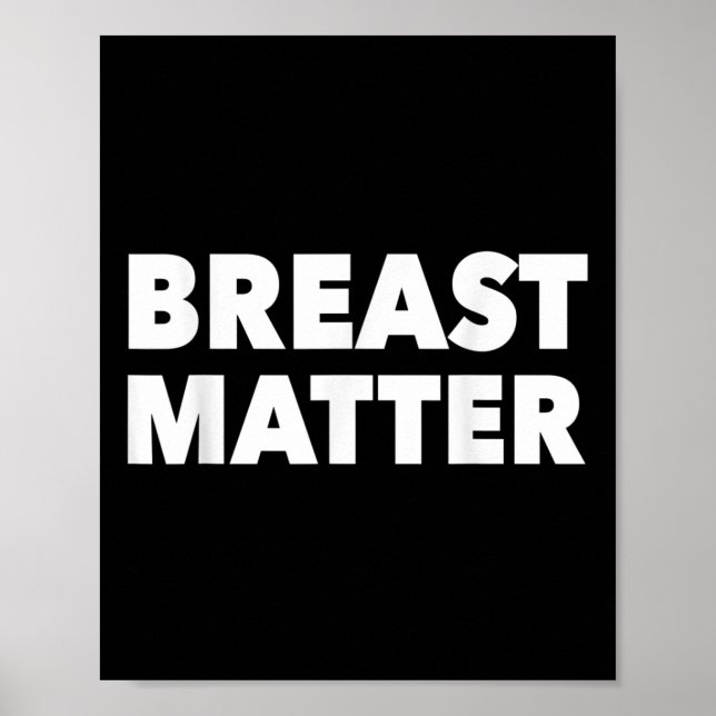 Geschenk zur Brustwartung Poster (Vorne)