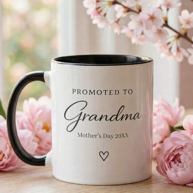 Geschenk zur Enthüllung einer Schwangerschaft am M Tasse (Mother's day Promotes to Grandma  Mug  )