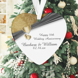 Geschenk zur goldenen Hochzeit Ornament