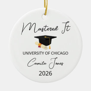Geschenk zur Master-Abschlussfeier für Sie, Master Keramik Ornament
