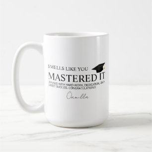 Geschenk zur Master-Abschlussfeier Lustige Gratula Kaffeetasse