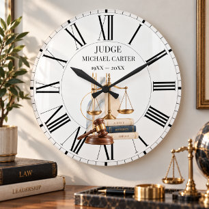 Geschenk zur Pensionierung eines Richters - Jahre Große Wanduhr