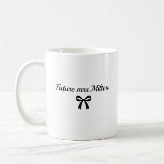 Geschenk zur Verlobung für die zukünftige Mrs. Mug Kaffeetasse