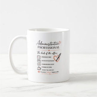 Geschenk zur Wertschätzung für administrative Fach Kaffeetasse