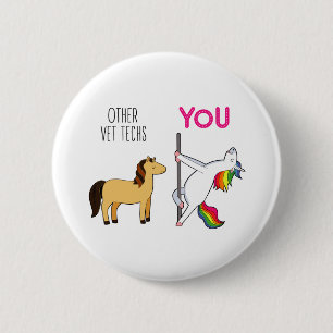 Geschenk zur Wertschätzung für Tierarzthelfer Button