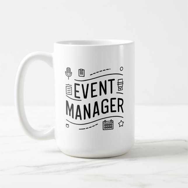 Geschenk zur Würdigung des Event-Managers Kaffeetasse (Links)