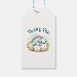 Geschenkanhänger für Baby-Party Dinosaurier Dino-M