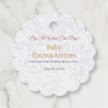 Geschenkanhänger für Baby Shower | Oh Baby Sophia