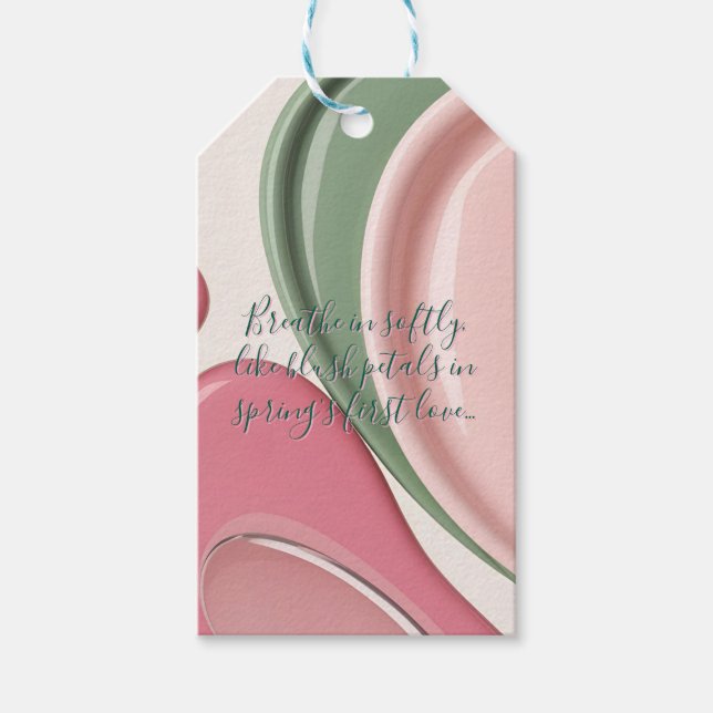Geschenkanhänger in stilvoller abstrakter Grafik (Vorderseite)