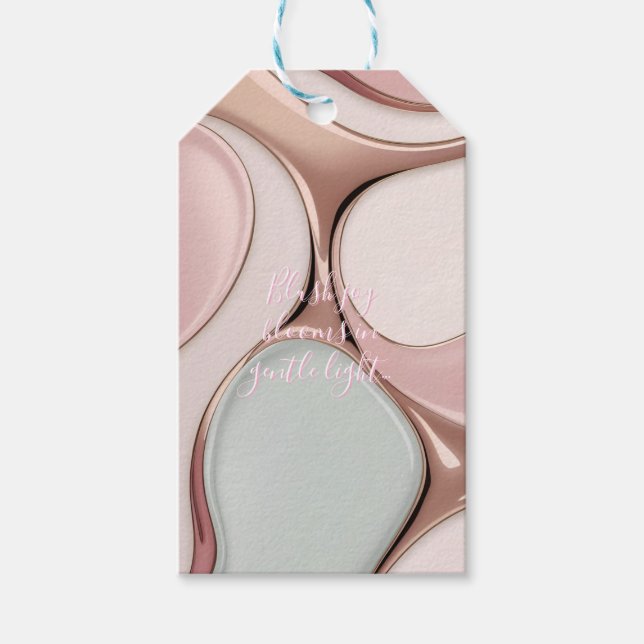 Geschenkanhänger in stilvoller abstrakter Grafik (Vorderseite)