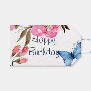 Geschenkanhänger individuell gestalten - Florales 