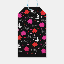 Geschenkanhänger | Inspirierende Lotusblüten-Affir
