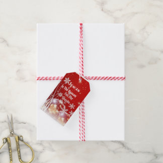 Geschenkanhänger Jesus ist der Grund Weihnachten R