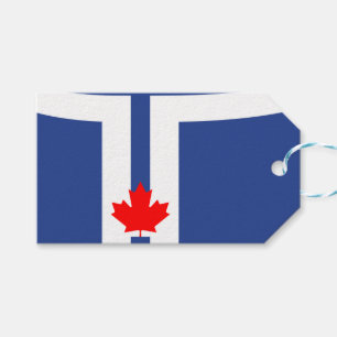 Geschenkanhänger mit Flagge von Toronto, Kanada