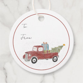 Geschenkanhänger | Red Truck Holiday