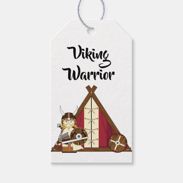 Geschenkanhänger - Wikingerkrieger (Vorderseite)