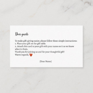 Geschenkanleitung Autumn Teddy Bear Baby Shower Begleitkarte