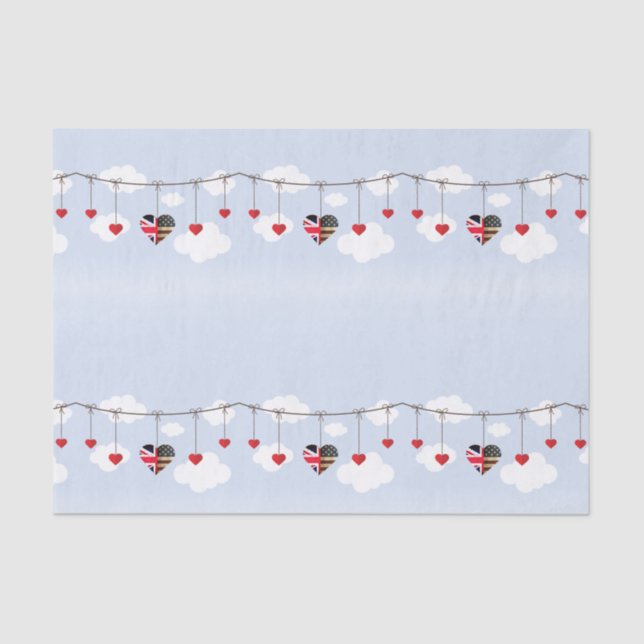 Geschenkartikel für die Royal Wedding Party Seidenpapier (Vorderseite)