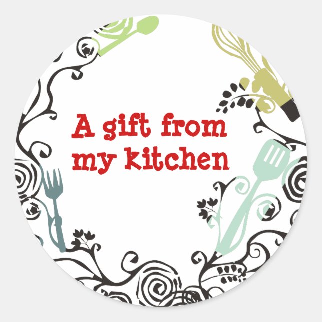 Geschenkartikel Runder Aufkleber (Vorderseite)