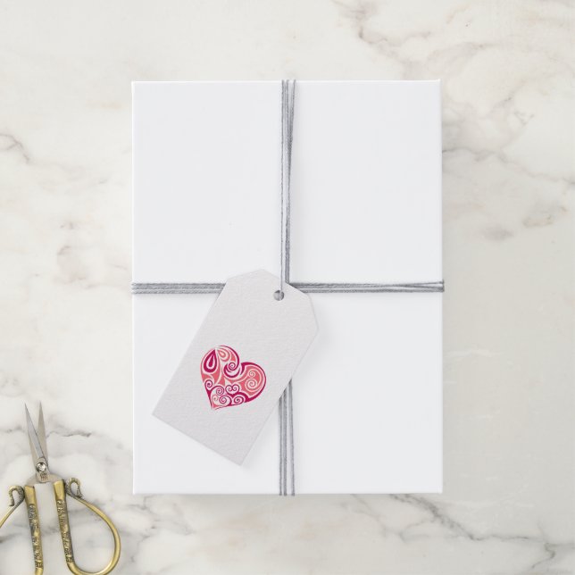 Geschenkartikel - Valentinstag Herz Geschenkanhänger (Mit Garn)