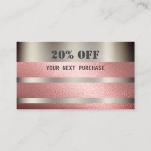 Geschenkbescheinigung Visitenkarte