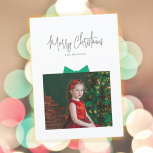 Geschenkbox-Foto-Weihnachtskarte Feiertagskarte