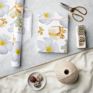 Geschenkbox Frangipani Matt Verpackungspapier Geschenkpapier