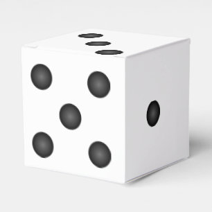 Geschenkbox für Würfel oder Die Hochzeitsfeier Geschenkschachtel