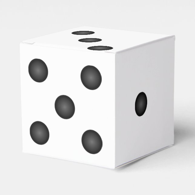 Geschenkbox für Würfel oder Die Hochzeitsfeier Geschenkschachtel (Vorderseite)