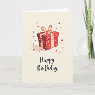 Geschenkbox-Geburtstagskarte Karte
