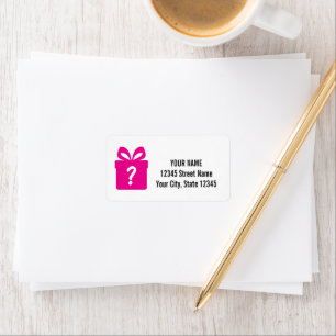 Geschenkboxen-Adressenaufkleber für Überraschungen Adressaufkleber