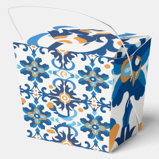 Geschenkboxen aus Holz mit Perserblau-Inspiriert M Geschenkschachtel (Rückseite)