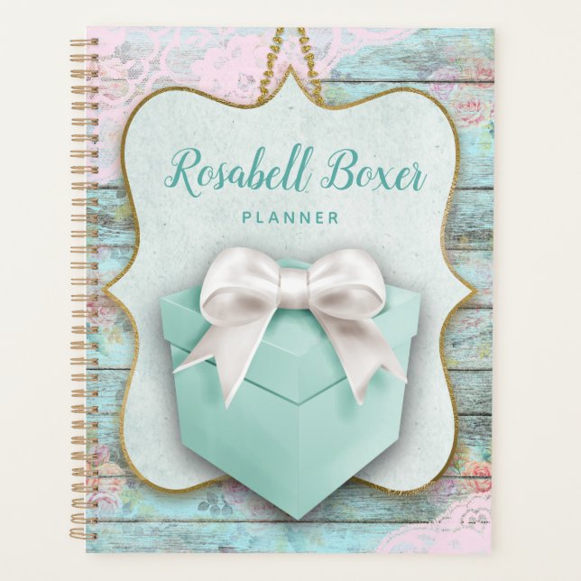 Geschenkboxen Bow Shabby Chic Planer (Vorderseite)