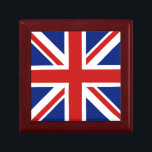 Geschenkboxen der britischen Flagge<br><div class="desc">Der Deckel der Keramik dieses Sake-Box weist die britische Flagge auf,  die umgestaltet wurde,  um sie an die quadratische Fläche anzupassen. Dieses Objekt ist sowohl dekorativ als auch nützlich und ist der perfekte Ort,  um kleine Erinnerungen an Großbritannien behalten.</div>