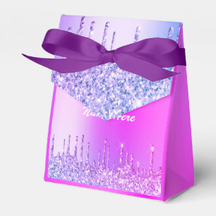 Geschenkboxen für lila rosa Glitzer Geschenkschachtel