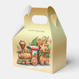 Geschenkboxen Gingerbrot Züge Holiday Geschenkschachtel