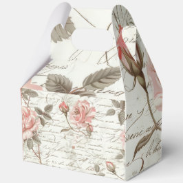 Geschenkboxen mit Handgriff - rosa Rosendesign Geschenkschachtel