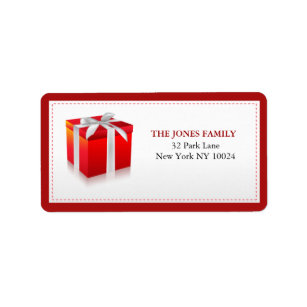Geschenkboxen - Weihnachtsadressen-Etiketten Adressaufkleber