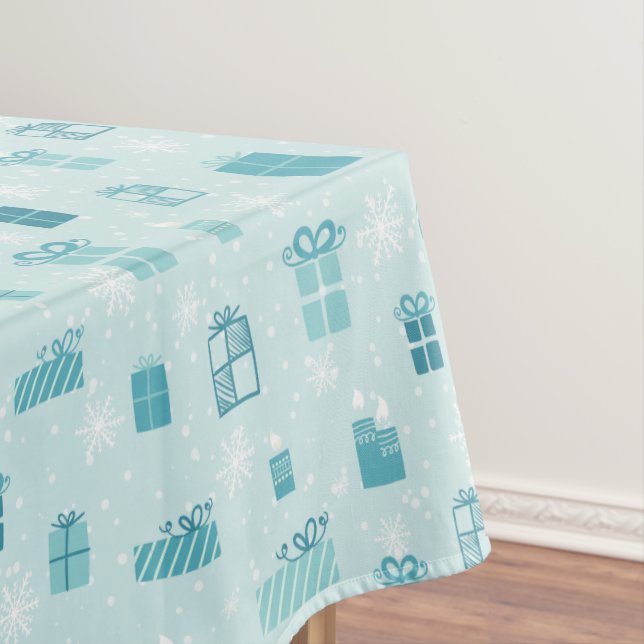 Geschenkboxenmuster der frohen Weihnachten - Tischdecke (Beispiel)