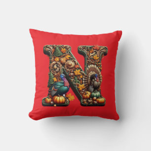 Geschenkbrief N Thanksgiving-Stil  Kissen