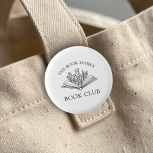 Geschenkbutton mit Buchclub-Namen Button