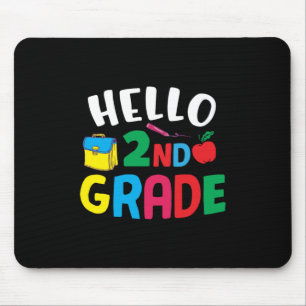 Geschenke 2. Lehrerin Hello 2nd Grade Mousepad